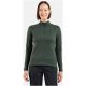 2. Bluza bez kaptura rozpinana Odlo Mid layer 1/2 zip ESSENTIAL LIGHT zielona