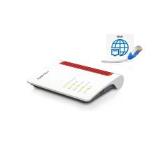 FRITZ!Box 4050 router bezprzewodowy Gigabit Ethernet Dual-band (2.4 GHz/5 GHz) Czarny, Biały