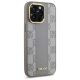 4. Etui DKNY Leather Checkered Mono Pattern MagSafe na iPhone 14 Pro Max - beżowe