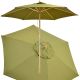 15. PARASOL OGRODOWY DREWNIANY 250CM SKŁADANY ZIELONY