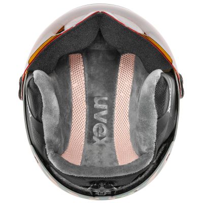 2. Kask narciarski dziecięcy UVEX Rocket jr. Visor