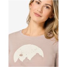 Bluza damska bez kaptura Super.natural Gondola Ls - dusty rose/various rozmiar: m