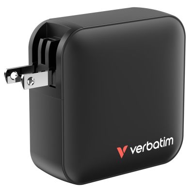 8. ładowarka Verbatim Mini GaN 165W 3xUSB-C 1xUSB-A US/EU/UK