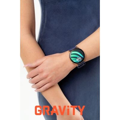 2. Smartwatch Gravity Różowe Złoto Pasek + Bransoleta GT11-6