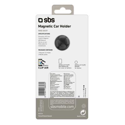 2. Uchwyt na smartfona SBS TESUPPEASYMAGK magnetyczny, na kratkę nawiewu - czarny