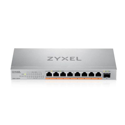 8. Switch Zyxel XMG-108HP 9p PoE (PoE++: 8) 100W Unmanaged Multigigabit
