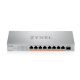 8. Switch Zyxel XMG-108HP 9p PoE (PoE++: 8) 100W Unmanaged Multigigabit