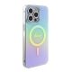 4. Etui Guess IML Iridescent MagSafe do iPhone 15 Pro Max - turkusowe