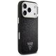 4. Etui Guess Glitter Triangle Logo MagSafe na iPhone 17 Pro - czarne