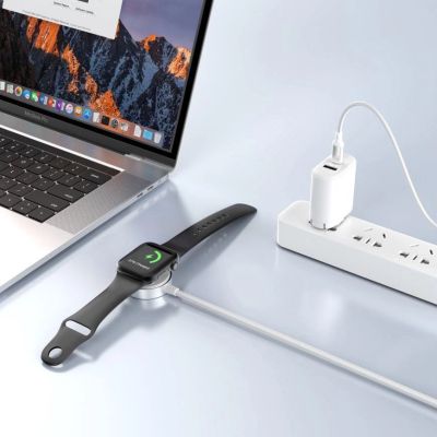 3. Ładowarka indukcyjna Tech-Protect UltraBoost USB-C do Apple Watch 1m - biała