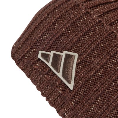 7. Czapka adidas Melange brązowa JY3170