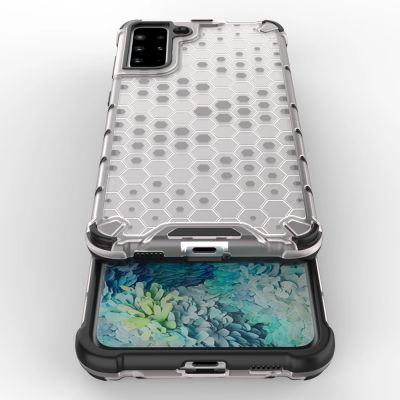 9. Honeycomb etui pancerny pokrowiec z żelową ramką Samsung Galaxy S22+ (S22 Plus) niebieski