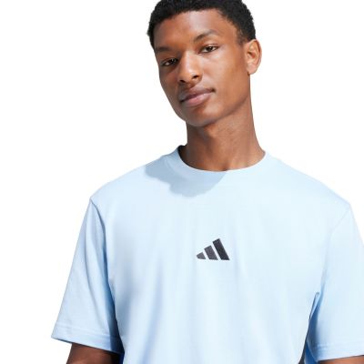 5. Koszulka męska adidas Essentials 3 Stripes niebieska JE6397