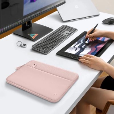 8. Torba Tech-Protect Sleeve na laptopa 15-16 - różowa