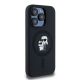 4. Etui Karl Lagerfeld Silicone Karl&Choupette MagSafe na iPhone 15 Pro - czarne
