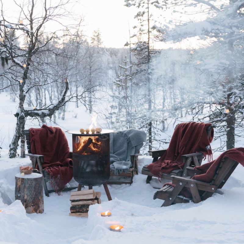 17. Palenisko ogrodowe Bonfeu kosz Bonves 45 czarne 4502