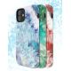 4. Kingxbar Agate Series eleganckie etui pokrowiec z nadrukiem agat iPhone 12 mini czerwony