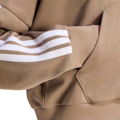 5. Bluza damska adidas Essentials 3-Stripes French Terry Quarter-Zip beżowa KF8315