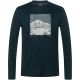 2. Longsleeve męski SUPER.NATURAL M LITHOGRAPHY MOUNTAIN LS granatowy