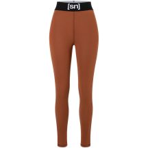 Legginsy termoaktywne damskie SUPER.NATURAL W Tundra 175 Tight brązowe