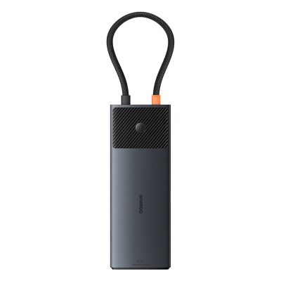 2. Hub USB-C Baseus Metal Gleam II 10w1 HDMI USB-A USB-C RJ45 SD/TF - szary