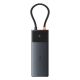 2. Hub USB-C Baseus Metal Gleam II 10w1 HDMI USB-A USB-C RJ45 SD/TF - szary