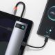 9. Hub Baseus Metal Gleam 8w1 USB-C - USB-C PD 100W 1x HDMI 4K 30Hz 1x czytnik kart SD i microSD 3x USB-A 3.2 1xRJ45 - szary