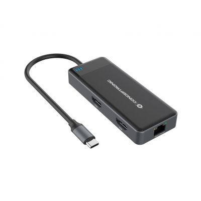 3. Conceptronic DONN14G stacja dokująca Przewodowa USB 3.2 Gen 1 (3.1 Gen 1) Type-C Szary