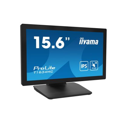 20. iiyama ProLite T1634MC-B1S monitor komputerowy 39,6 cm (15.6") 1920 x 1080 px Full HD LED Ekran dotykowy Czarny