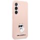 4. Etui Karl Lagerfeld Silicone Choupette na Samsung Galaxy S23+ - różowe