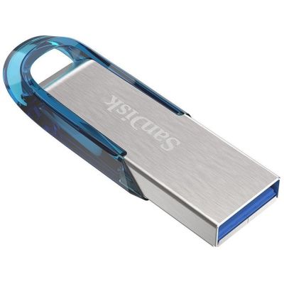 2. DYSK SANDISK USB 3.0 ULTRA FLAIR 128GB NIEBIESKI  150MB/s