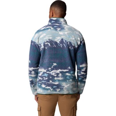 3. Columbia Helvetia II Printed Half Snap Fleece 2098461461 Niebieskie L