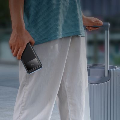 5. Powerbank Baseus Star-Lord 10000mAh 22,5W z wyświetlaczem cyfrowym i kablem USB-C 3A 30cm - czarny