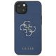 3. Etui Guess Saffiano 4G Metal Logo na iPhone 13 mini - niebieskie