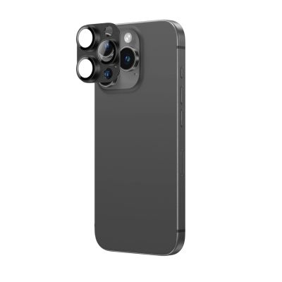 3. Szkło hartowane AMAZINGTHING Aviation-Grade Alloy Lens na wyspę aparatu do iPhone 16 Pro / 16 Pro Max - czarne