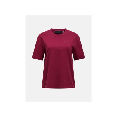 Koszulka PEAK PERFORMANCE W Graphic Tee bordowy