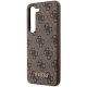 6. Etui Guess 4G Metal Gold Logo na Samsung Galaxy S23 - brązowe
