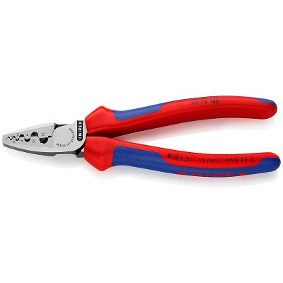 6. Knipex 97 72 180 zaciskarka kablowa Scyzoryk Niebieski, Czerwony, Srebrny