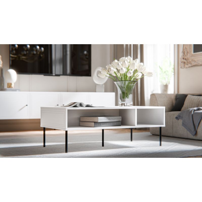 2. Stolik/ława PALAZZO BIS 110x60x40 biały mat