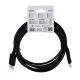 5. Kabel SAVIO CL-137 (DisplayPort M - DisplayPort M; 3m; kolor czarny)