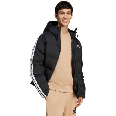 6. Kurtka adidas Essentials Climawarm 3 Stripes Puffer Down Hooded M JM4165