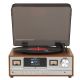 8. Retro wieża stereo Denver MRD-52 z gramofonem light wood
