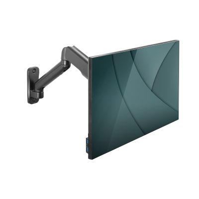 13. Uchwyt ścienny pojedynczy 1xLCD max 32" i 9kg z sprężyną gazową