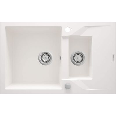 Zlewozmywak granitowy 1.5-komorowy z ociekaczem ZQN_A513 5908212043646