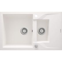 Zlewozmywak granitowy 1.5-komorowy z ociekaczem ZQN_A513 5908212043646