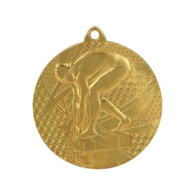 10. Medal złoty- pływanie - medal stalowy