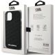 8. Etui Karl Lagerfeld Quilted K Pattern na iPhone 15 - czarne