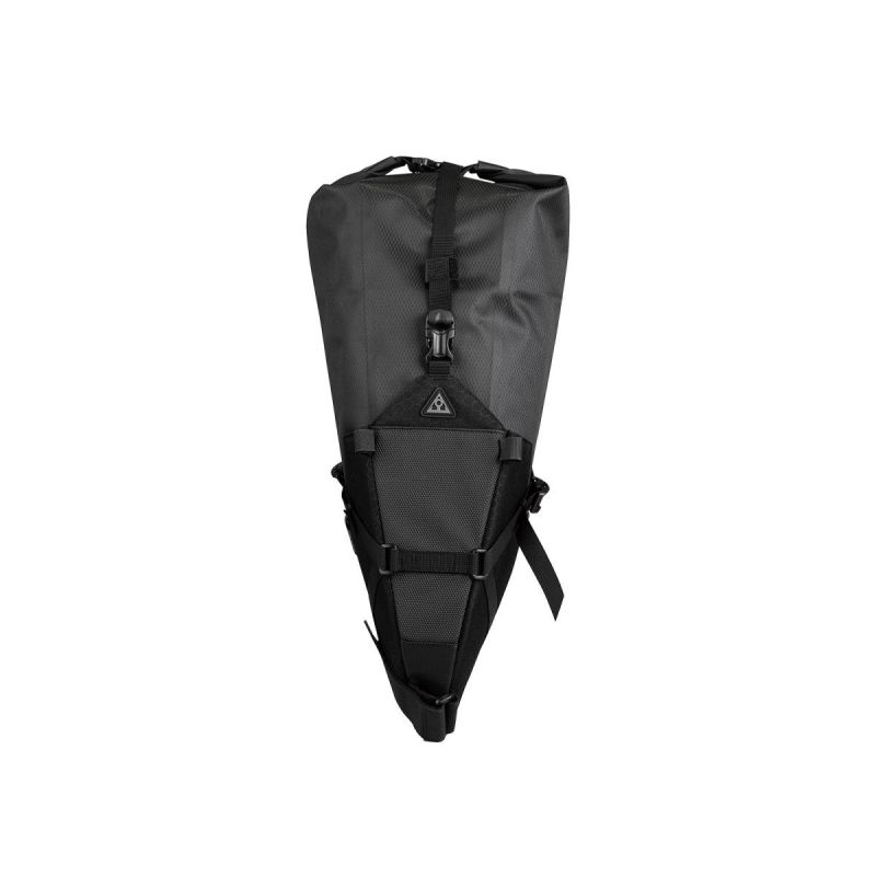 7. Torba rowerowa podsiodłowa TOPEAK BackLoader X black (15 litrów)