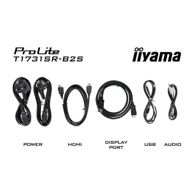 17. iiyama ProLite T1731SR-B2S monitor komputerowy 43,2 cm (17") 1280 x 1024 px Ekran dotykowy