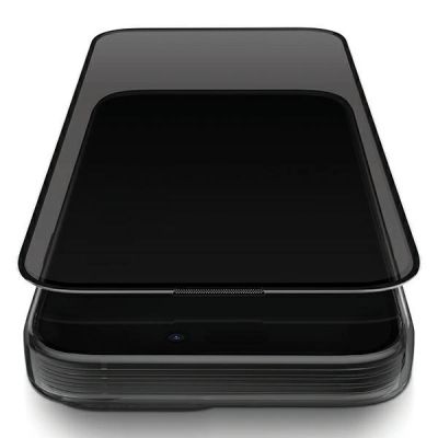 4. Szkło UNIQ Optix Privacy hartowane prywatyzujące na iPhone 15 Plus / 14 Pro Max z aplikatorem